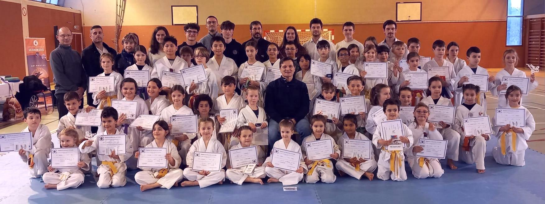 Passage de grade taekwondo du groupe des enfants