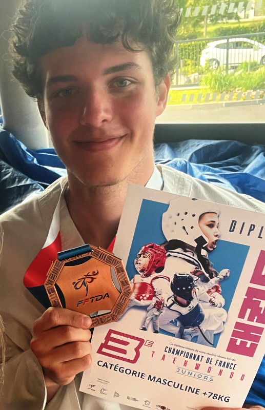 Valentin et sa médaille de bronze